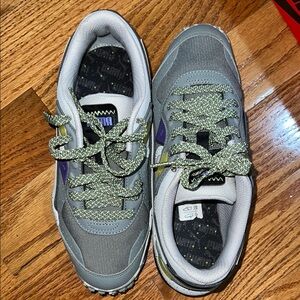 Puma Gray and Olive Athletic Shoes